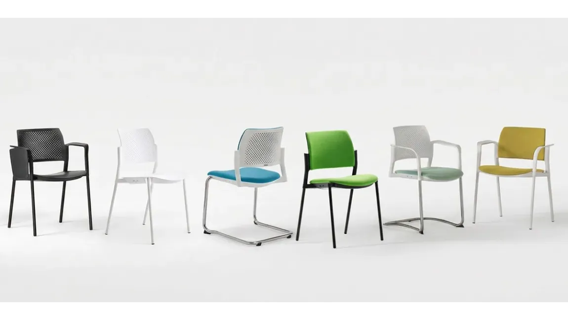 Chaise visiteur Dallas empilable en Tunisie - INTERIEURS