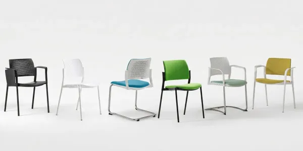 Chaise visiteur Dallas empilable en Tunisie - INTERIEURS