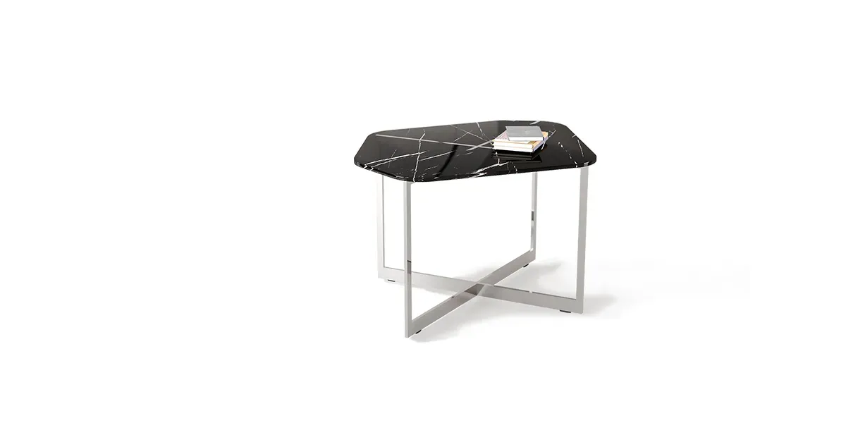 Table basse effet grès PM