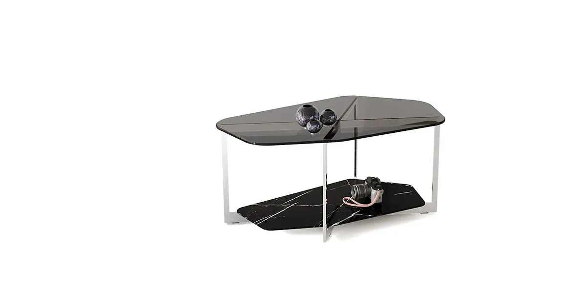 Table basse dessous effet grès PM