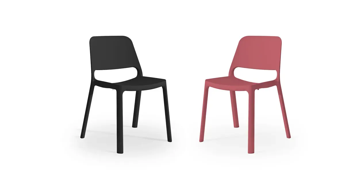 Chaise visiteur Poly empilable en Tunisie - INTERIEURS