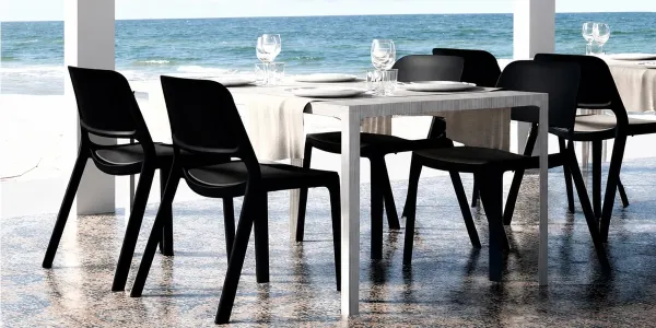 Chaise visiteur Poly empilable en Tunisie - INTERIEURS